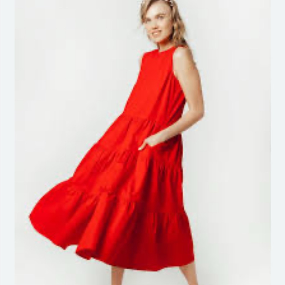 Code X Mode Red Maxi Dress size large